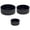 Color:black, variant on Reptiles Food Water Bowls Set of 3 For Lizards Turtles Snakes Easy Clean Plastic Feeding Dishes for Small Pet Terrarium