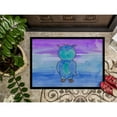 thumbnail image 3 of Blue Owl Watercolor Door Mat, 3 of 4
