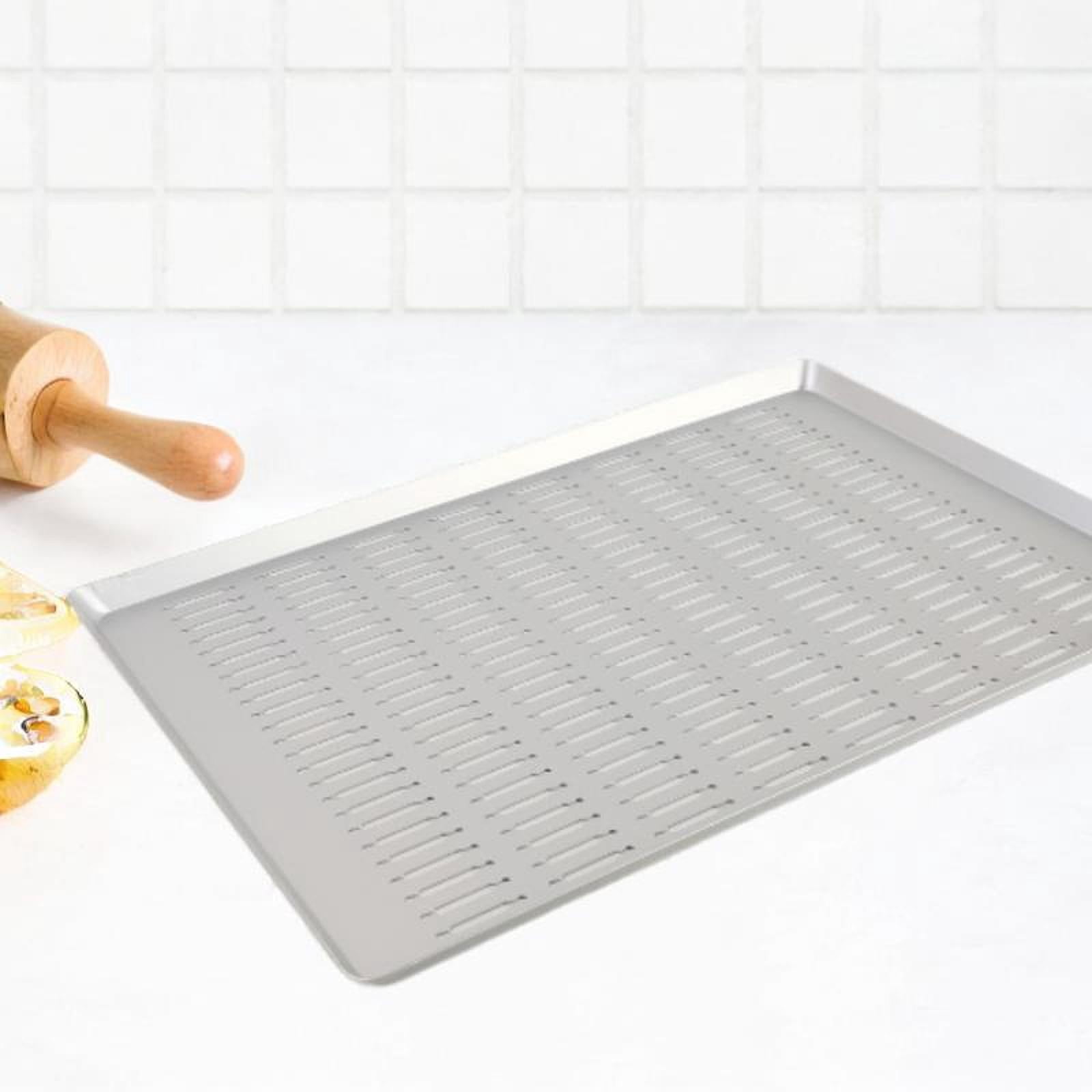 Fiocias Perforated Sheet Pan Baking Tray Bakeware Baking Tool Cookie Sheet Pizza Crisper Style B