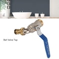 thumbnail image 3 of Grifo Con Válvula De Bola De Latón, Flujo De Agua Grande, Material De Primera, Apertura Rápida, Funcionamiento Suave, Uso Versátil Para Baño, Cocina Con Válvula De Bola, 3 of 8