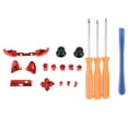 thumbnail image 1 of Juego Completo de Botones Cromados Kits de Modificación ABXY de Parachoques + Herramientas de Destornillador para Controladores Microsoft One Sli Soledad Botones de disparadores de parachoques, 1 of 4