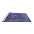 thumbnail image 2 of Ahgly Company Machine Washable Indoor Rectangle Persian Blue Traditional Area Rugs, 7' x 10', 2 of 4