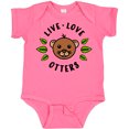 thumbnail image 3 of Inktastic Live Love Otters Boys or Girls Baby Bodysuit, 3 of 5
