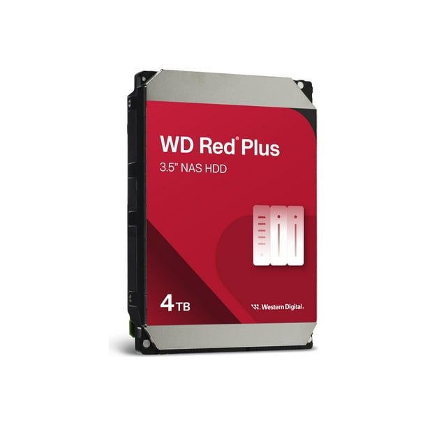 WD Red Plus WD40EFPX - Hard drive - 4 TB - internal - 3.5