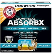 Clump & Seal AbsorbX Unscented MultiCat Clumping Litter, 8.5 lbs.