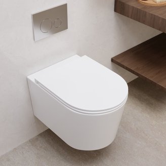 Duravit 253709-Dual Durastyle 0.8/1.6 Gpf Dual Flush Wall Mounted