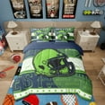 thumbnail image 2 of Erosebridal American Football Bedding Full Size, Soccer Sports Duvet Set, Navy Green, Seattle, Microfiber 7pcs, 2 of 5