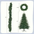 thumbnail image 3 of Resenkos 6ft Pre-Lit Aspen Fir Artificial Christmas Tree with 380 Multi-Color LEDs, Wreath & Garland, Green, 3 of 12
