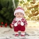 thumbnail image 1 of Adornos navideños, adornos navideños, regalos navideños. Muñeca renacida de bebé de 25 cm de goma suave, muñeco relajante con temática navideña, gorro de punto, regalo de osito de peluche., 1 of 6