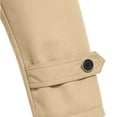 thumbnail image 5 of Purcolt Mens Trench Coat Notched Lapel Single Breasted Mid Long Jacket Windbreaker Casual Windproof Overcoat Pea Coat, 5 of 8