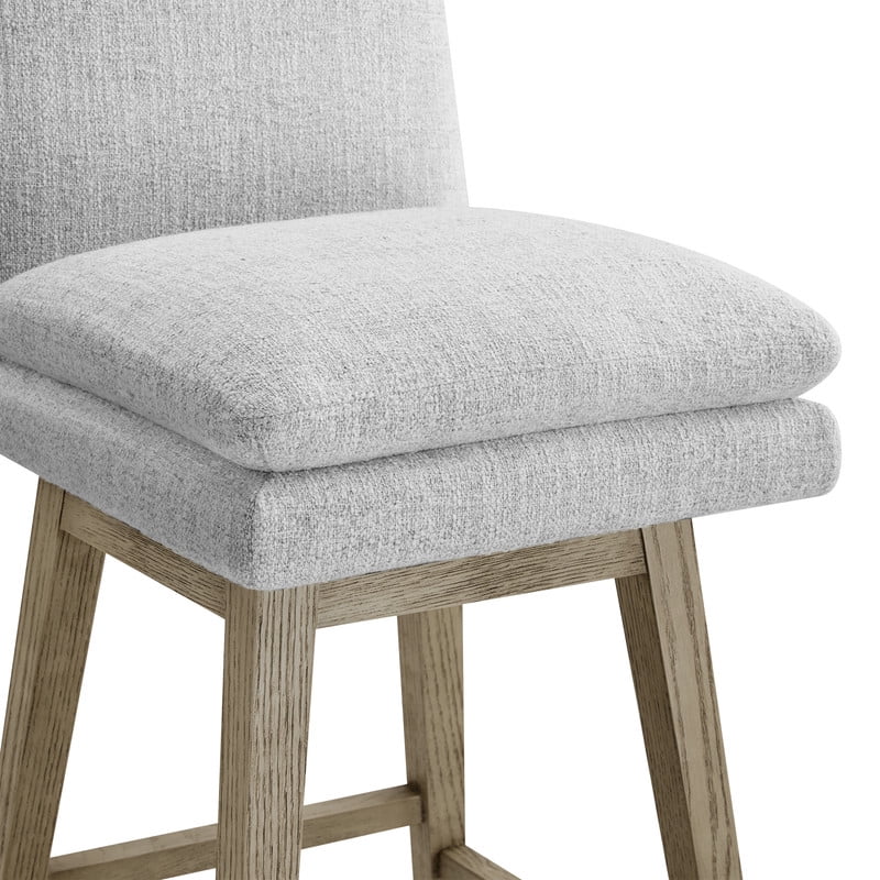 Spruce & Spring Swivel Upholstered Counter Stool Indoor Fabric Stool