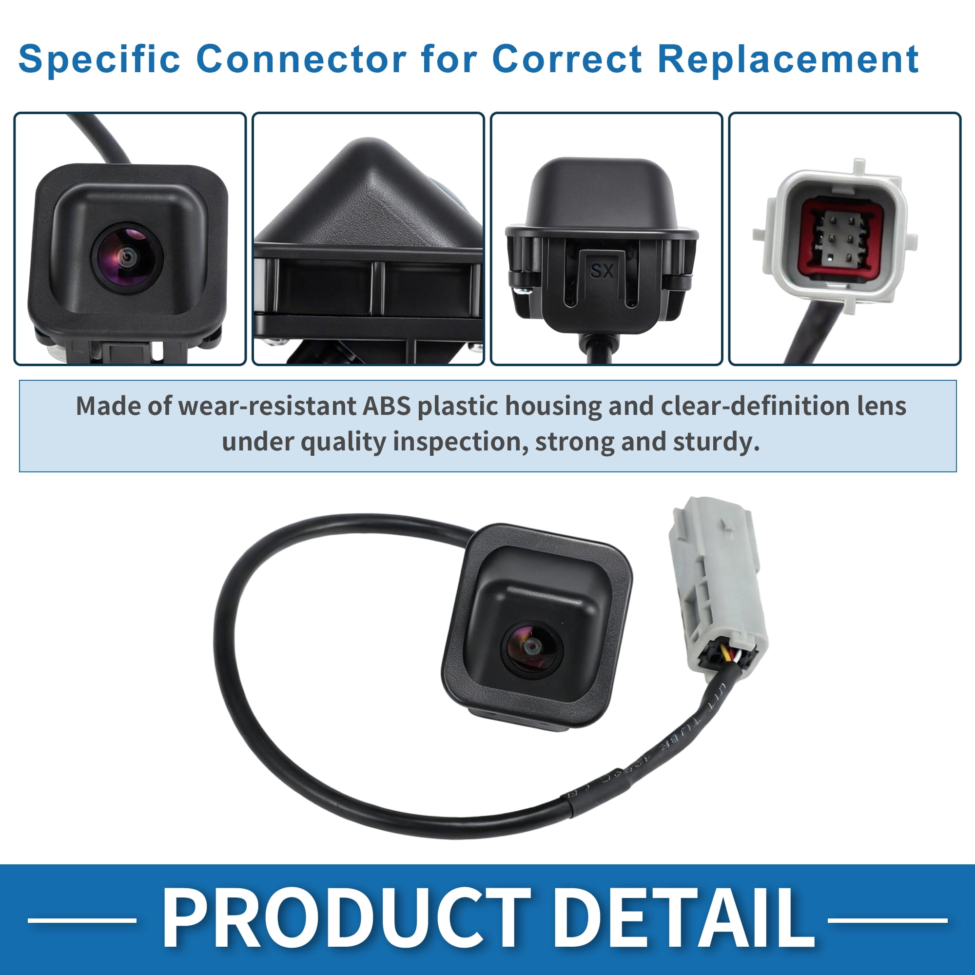 Unique Bargains Rear View Camera for Chevrolet Impala 2014-2020 Sedan Park Assist