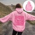 thumbnail image 2 of yueewhu Pink Hoodies for Women 2025 Teen Girls Graphic Hoodie Long Sleeve Cute Preppy Sweatshirts Y2K Tops with Pockets (Pink, L), 2 of 7