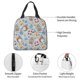 thumbnail image 4 of Fotbe Summer Time With Gnome Bolsa Térmica con Estampado y Forro de Aluminio Grueso Bolsa de Almuerzo con Bolsillo Frontal para Hombres y Mujeres, Ideal para Trabajo, Escuela, 4 of 8