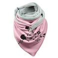 thumbnail image 1 of Foulard Boutonnée Chaude en Coton Imprimé Botanique pour Femmes, 1 of 3