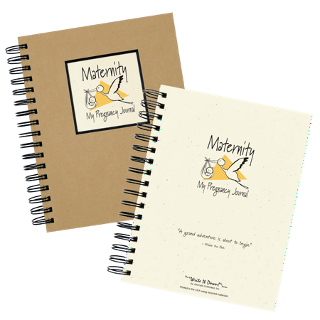 Journals Unlimited Maternity Pregnancy Journal Book - Hardcover Spiral Design