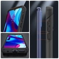 thumbnail image 4 of Armor Case for Motorola Moto G Play 2023, Moto G Pure, Moto G Power 2022, [Military Grade Anti-Drop] Rugged Hybrid Hard PC+Soft Silicone Heavy-Duty Tough Durable Bumper Phone Case, Black, 4 of 8