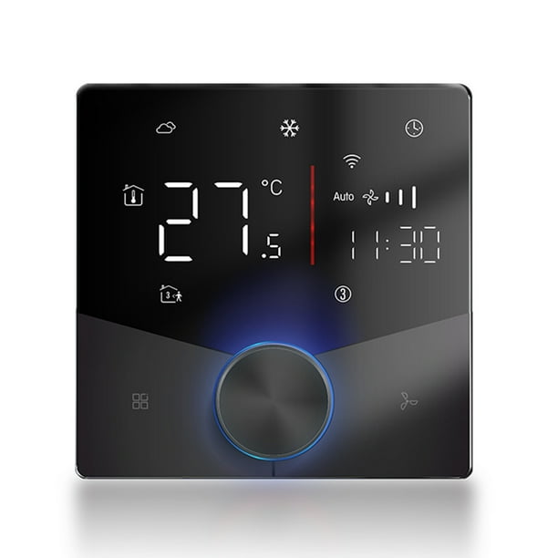 Panel De Control HVAC De 2 Tubos Con Pantalla Táctil, Controlador De Aire Acondicionado Central Programable Con Pantalla Digital 5+2 Horarios