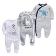 thumbnail image 1 of Ropa De dormir para bebé recién nacido, pijama De algodón con dibujos animados, De manga larga, para el hogar, 3 uds., 1 of 4