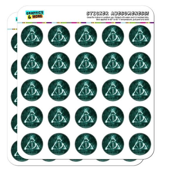Harry Potter Deathly Hallows Logo Planner Calendar Scrapbooking Crafting Stickers