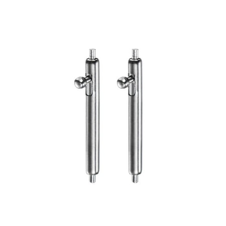 

Uxcell 2pcs Quick Release Spring Bar 1.8mm Diameter 15mm Width Stainless Steel Watch Pins for Watch Band Straps