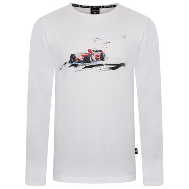 Dare 2B - Camiseta Overdrive para Hombre (Blanco Estampado)