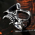thumbnail image 4 of ZMY Home Dracula Rings Stainless Steel Jewelry Skull Head Mask of Vampire Ring (13), 4 of 6