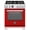 Rosso, variant on Bertazzoni Pro304bfept Professional 30" Wide 4.6 Cu. Ft. Free Standing Dual Fuel Range -