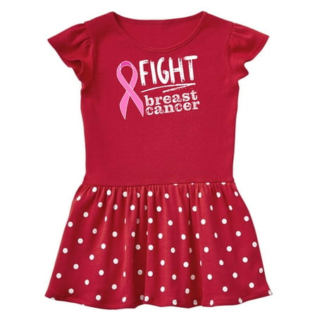 

Inktastic Fight Breast Cancer Pink Ribbon Gift Toddler Girl Dress