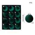 thumbnail image 3 of ZORVINEX Christmas Ball Ornaments Set of 12 – Elegant Solid Color Xmas Tree Baubles, Festive Holiday Decor and Wreath Ornament for Celebrations and Parties,Army Green, 3 of 5