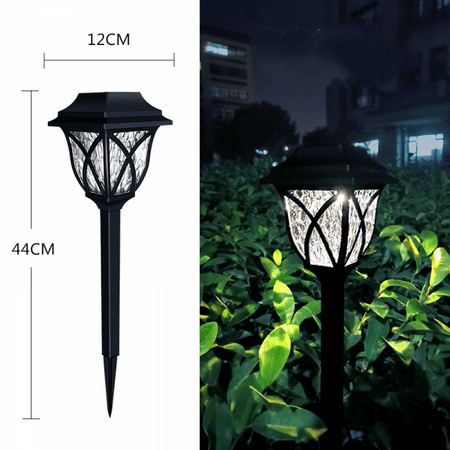 

Outdoor Solar Lights SAYTAY 1 Pack Solar Garden Lights Waterproof Changing Outdoor Lights - Bigger Solar Panel for Garden Patio Yard Pathway Decoration