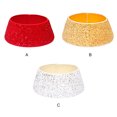 thumbnail image 4 of fastboy Velvet And Sequin Christmas Tree Collar For Festive Touch Easy To Install Christmas Tree Basket Base golden, 4 of 6