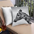 thumbnail image 1 of Ahgly Company Animals Girraffe Outdoor Throw Pillow, 18 inch by 18 inch, 1 of 6