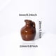 thumbnail image 3 of Mini Accesorios de Cerámica para Casa de Muñecas Minúsculo Jarrón de Flores y Jarra de Vino, 3 of 8