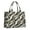 Black White Gold, variant on Large Capacity Tote Bag,Teal Gold Wave Marble Pattern Handbag Fashion Luxury Tote Bag,15.7"x13"x 5.1" Inches,Laptop Compatible