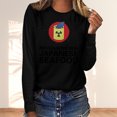 thumbnail image 2 of RKSTN Sweat-Shirt pour Femmes Mode Automne Léger Couleur Unie Manches Longues Col Rond Imprimé Pollution Marine, 2 of 4