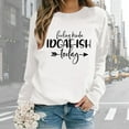 thumbnail image 2 of Women Sweatshirts Long Sleeve Sweatshirt for Women Pullover Women White Cute Crewnecks for Womens Winter Sweatshirt Street Style Clothes, 2 of 7