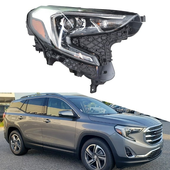 Fit for GMC Terrain 2018 2019 2020 2021 Headlight Headlamp Housing Assembly (Front Right Passenger Side, without Bulb)