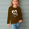 thumbnail image 5 of The Children's Place Girls Long Sleeve Prints Shirts Cute Crewnecks Dressy Casual Blouses Clothes Brown 4 Years, 5 of 5