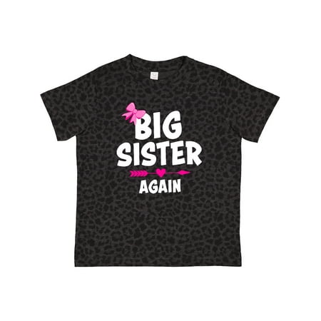 

Inktastic Big Sister Again with Bow and Arrow Gift Toddler Toddler Girl T-Shirt