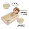 thumbnail image 3 of Lonchera Práctica de 800ml | Fiambrera con Cubiertos | Hermética | Ideal para Oficina o Escuela | Caja de Almuerzo apta para Microondas…, 3 of 5
