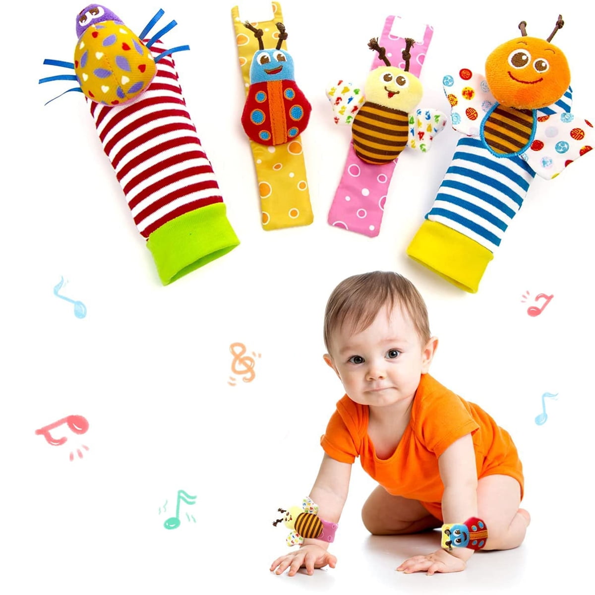 Wrist Rattles Foot Finder Rattle Sock Baby Toy,Rattle Toy,Arm Hand