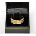 thumbnail image 3 of Jewelry Avalanche 2-tone Gold Tungsten Wedding Ring, 8mm Mens Engagement Band Comfort Fit, 3 of 4