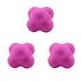 thumbnail image 1 of Soidarity Pelota de entrenamiento Hexagonal de 3 uds., pelota de reacción divertida para exteriores, pelota de silicona para coordinación de agilidad, Gimnasios en casa rosado Soidarity HW4311-06, 1 of 6