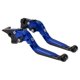 thumbnail image 1 of Palancas de freno y embrague largas y cortas para Yamaha MT-07 2014-2022, palanca de freno ajustable de motocicleta, aleación de aluminio, mango azul con extremo negro, 1 par, 1 of 1