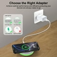 thumbnail image 2 of Wireless Charger, Hootek 15W Fast Wireless Charger Samsung Android Fast Wireless Charging Pad Compatible with iPhone 16/15/14, Samsung Galaxy S22/S21/S20,Wireless Charger Station, White, 2 of 8