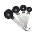 thumbnail image 4 of Culinary Edge Measuring Spoon Set 4 Piece Plastic Silver Black, 2 Pack, 4 of 8