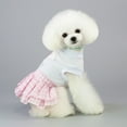 thumbnail image 5 of Vestido de princesa a cuadros con capas para perro pequeño, gato, cachorro, traje de verano para boda, fiesta de cumpleaños, 5 of 5