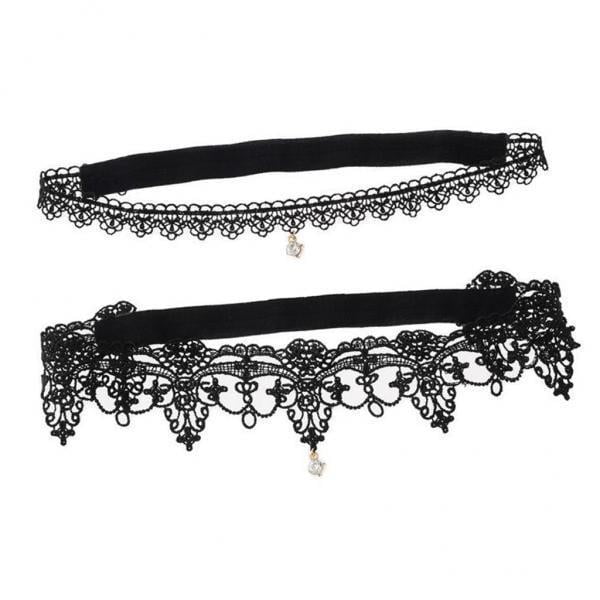 Conjunto de lencería nupcial Yuyangstore 2x 2pcs Liga de Muslo de encaje