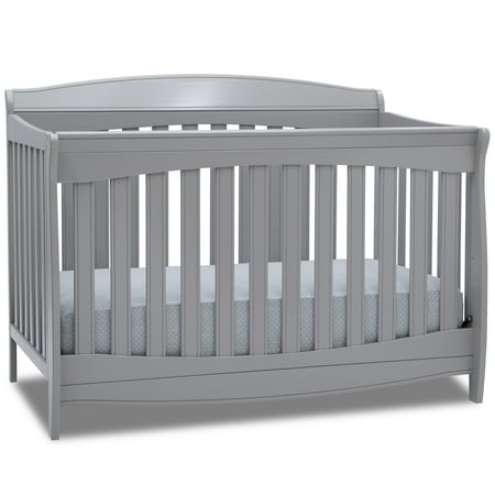Delta Children Colton 6-in-1 Convertible Crib, Greenguard Gold Certified, Grey
